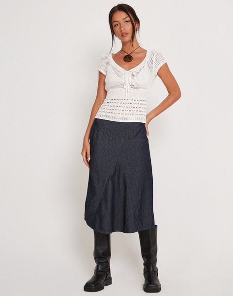 Image of Maika Knitted Top in Marshmallow