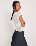 Image of Maika Knitted Top in Marshmallow