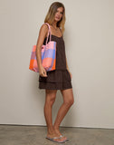 Image of Market Bag in Check Pink