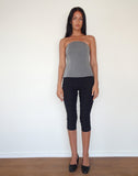 Image of Mairi Longline Bandeau Top in Charcoal Tailoring