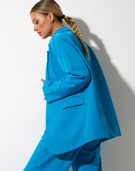 image of Maiwa Blazer in Tailoring Blue