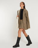 Image of Maiwa Blazer in Check Brown