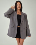 IMAGE OF Maiwa Blazer in Tailoring Charcoal