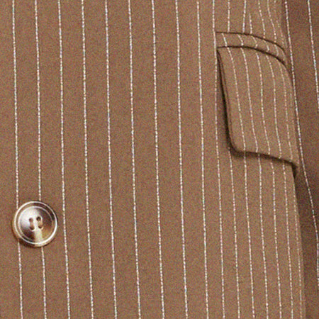 Maiwa Blazer in Pinstripe Brown