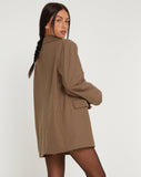 image of Maiwa Blazer Pinstripe Brown