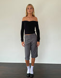 Image of Makena Bardot Jumper in Brushed Black