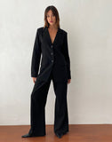 Image of Malana Slim Fit Blazer in Tailoring Black