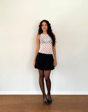 Image of Maloe Lace Patterned Tank Top in White