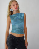 Image of Image of Maloe Mesh Top in Floral Lumen