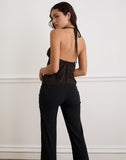 Image of Malory Plunge Top in Oversize Jaguar Brown