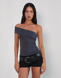 Image of Marga One Shoulder Top in Ocean Storm
