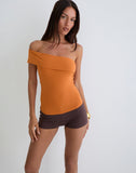 Image of Marga One Shoulder Top in Sunset Orange
