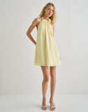 Image of Margaux Mini Dress in Chiffon Lemon