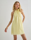 Image of Margaux Mini Dress in Chiffon Lemon