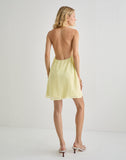 Image of Margaux Mini Dress in Chiffon Lemon
