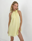 Image of Margaux Mini Dress in Chiffon Lemon