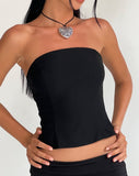 Image of Maribaya Longline Corset Top in Black