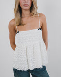 Image of Marreta Cami Top in Dahlia Lace Ivory