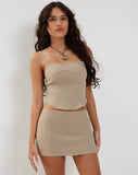 Image of Mashika Corset Top in Stone Tailoring