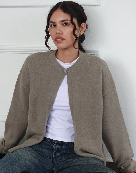 Image of Maureen Cardigan in Taupe