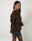 Image of Maureen Cardigan in Chocolate Brown