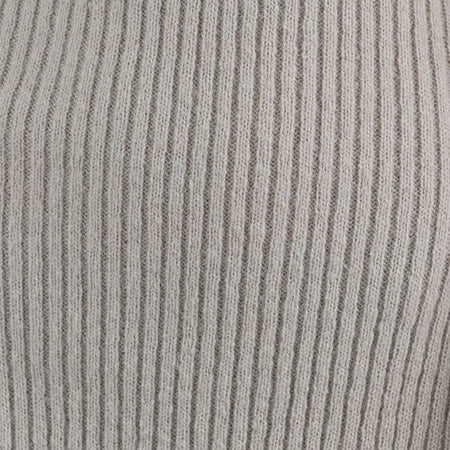 Meghan Dress in Wider Rib Knit Ecru