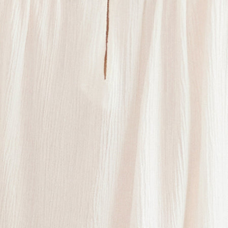 Merisso Scoop Neck Keyhole Top in White
