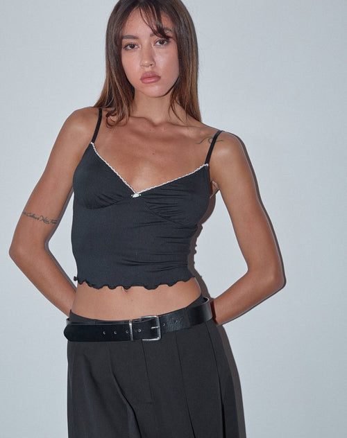 Image of Mia Ballet Cami Top in Black