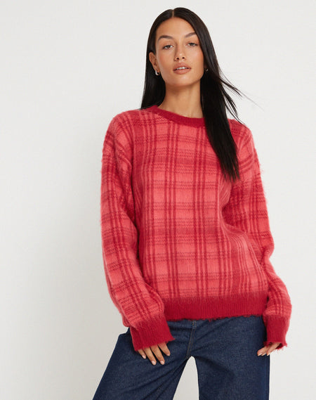 Samara Sweatshirt in Cloudburst Oxblood Black