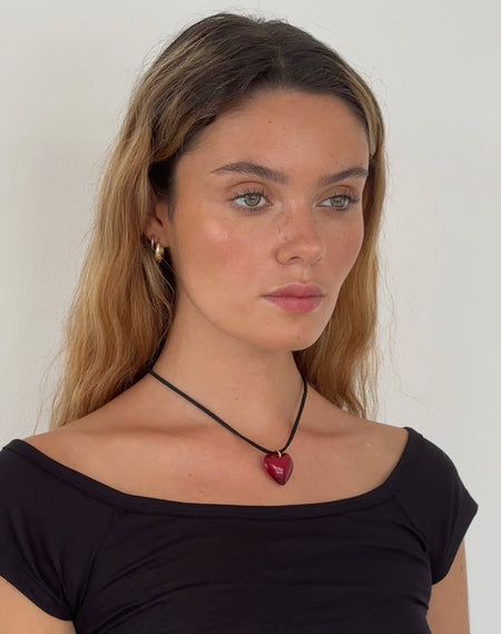 Jada Black Rose Choker Necklace by Gemini Jewels