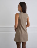 Image of Mirina Mini Dress in Tailoring Taupe