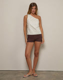 Image of Miringa One Sleeve Top in Candy Stripe Yellow