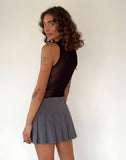 Image of Moni Tie Tank Top in Mesh Black