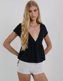 Image of Eunia Short in Micro Polka White