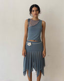 Image of Moni Vest in Blue Grey Mesh