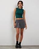 Image of Monlo Vest Top in Bottle Green