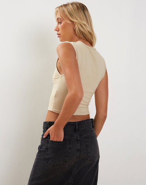 Image of Monlo Vest Top in Coconut Milk