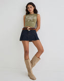 Image of Monlo Top in Jersey Mono Floral Lime