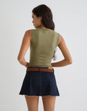 Image of Monlo Top in Jersey Mono Floral Lime