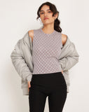 Image of Monlo Vest Top in Check Grey