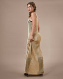 image of Morticia Maxi Dress in Chain Knit Gold