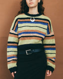 image of Munella Knitted Jumper in Mixed Stripe