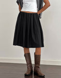 Image of Murphy Knee Length Skirt in Black