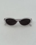 Image of Mydas Oval Sunglasses in Opaque Silver