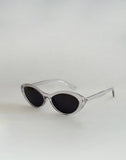 Image of Mydas Oval Sunglasses in Opaque Silver