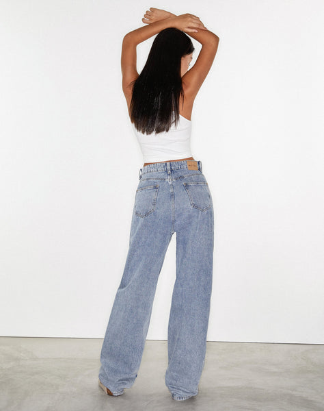 image of Parallel Jean in Light Wash Denim