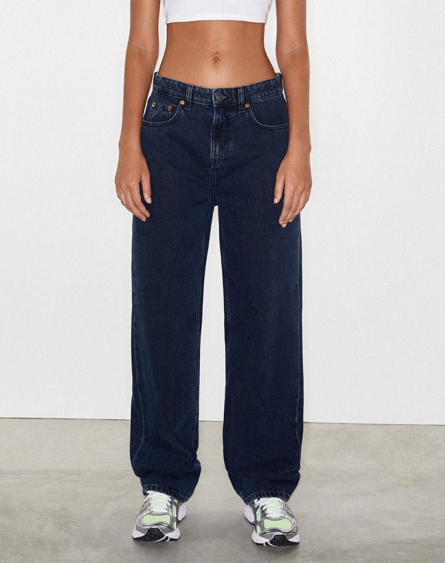 Image of Parallel Jeans in Blue and Black