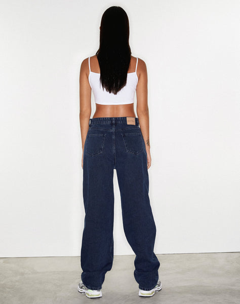 Image of Parallel Jeans in Blue and Black