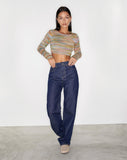 image of Parallel Jeans in Rinse Blue Wash