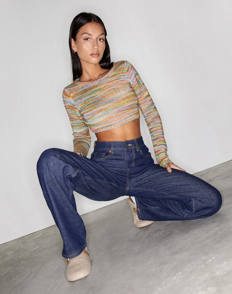 image of Parallel Jeans in Rinse Blue Wash